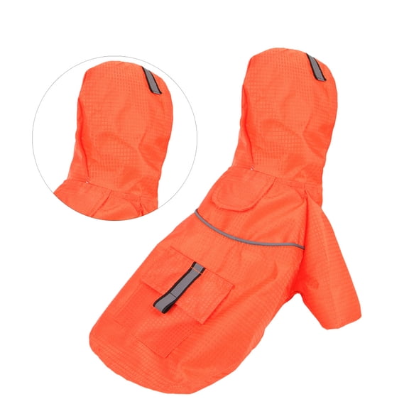 LULULION Dogs Raincoat Raincoat Waterproof Cloth Orange for Pet Dog Hunting 1Pack
