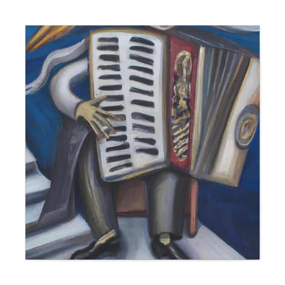 Accordion in Surrealism - Canvas