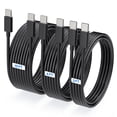 thumbnail image 2 of MHSIOAP-USB-C to USB-C Fast Charging Cable 3-Pack (100W 5A 10ft, 60W 3ft/6ft) \u2013 High-Speed Type-C Power Cord in Black, Compatible with Samsung Galaxy S26, S25+, S24 Ultra, S23 & for iPhone 17/16, 2 of 3