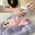 thumbnail image 4 of Cute Case for iPhone 14 Pro Max Kawaii 3D Squishy Pig Cartoon Soft Silicone Creative Fun Cover Soft Women Girls Slim Fit Anti-Drop Protective Case for iPhone 14 Pro Max (Bubble Gum Pig), 4 of 16