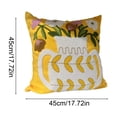 thumbnail image 3 of Funda de cojín decorativa bordada con diseño floral | Cojín decorativo para sofá, sala de estar, dormitorio, ventana, oficina o coche, 3 of 6