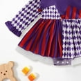 thumbnail image 3 of OJSFQUFP Halloween Outfit Infant Baby Girl Halloween Clown Cos Long Sleeve Romper Dress with Hat Toddler Trick Or Treat Outfit 0-18M, 3 of 5