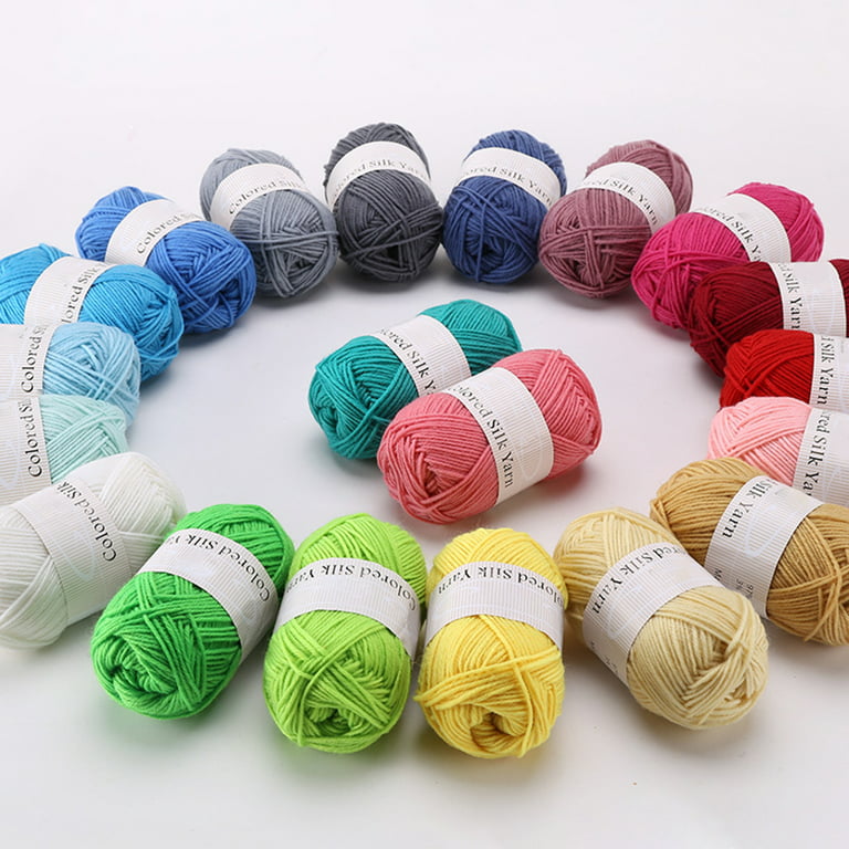  Crochet Kit Yarn 50G Dyed Colorful Milk Sweet Soft