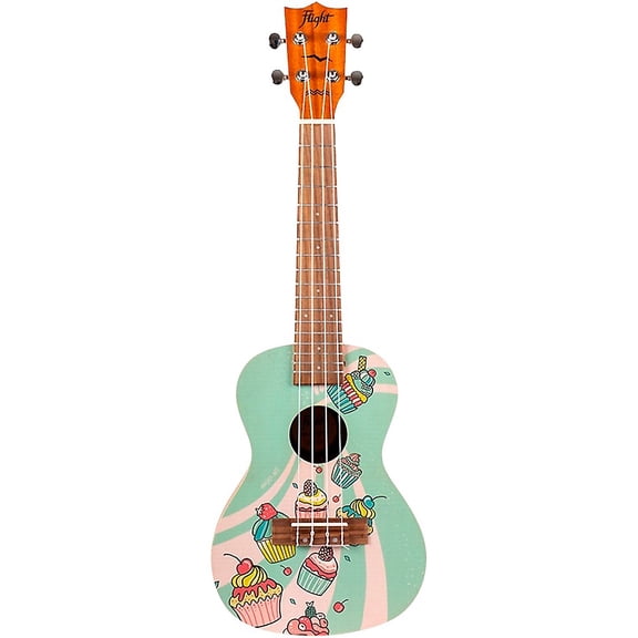 Flight AUC-33 Concert Ukulele Cupcake