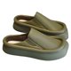 thumbnail image 1 of Zapatillas de cuero de PU, zapatos de casa de PU medio envueltos para mujer, zapatos planos, compactos y ligeros, 1 of 8