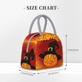 thumbnail image 2 of Fotbe Halloween Pumpkin Bolsa de Almuerzo con Estampado, Lonchera Aislada, Contenedor de Comida Reutilizable Tipo Cooler a Prueba de Fugas, 2 of 6