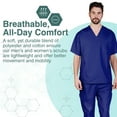 thumbnail image 7 of M&M SCRUBS Solid Men Scrub Set, Men Medical Uniforms 201 (TRUE NAVY BLUE), 7 of 7
