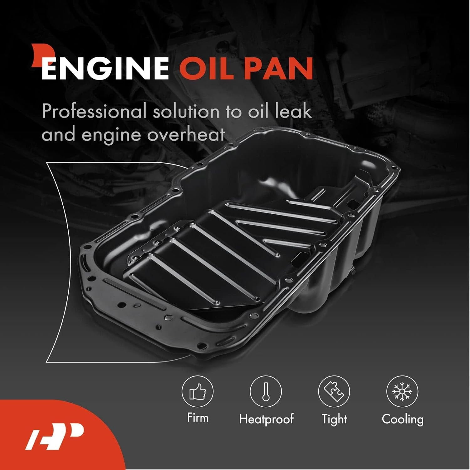 A-Premium Lower Engine Oil Pan Compatible with Suzuki Aerio 2002-2003 Esteem 1999-2002 with 18 Holes