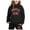 Black, variant on Huowey Children's Fashion Casual Printed Long Sleeved Hooded Top Hoodie Pants Suit