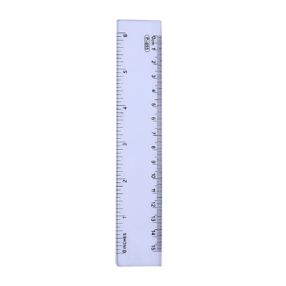 CCOCC Plastic Straight Edge Ruler 6 Inch Ruler Clear Ruler