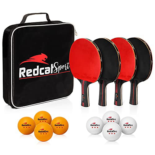 Details about   Ping Pong Paddle Set 4 Professional Table Tennis Rackets 8 Balls Portable Case 