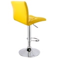 thumbnail image 5 of Leopard Square Back Diagonal Line Adjustable Spin Counter Bar Stool,Set of 2,Yellow, 5 of 5