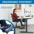 thumbnail image 6 of Mount-It! Under Desk Office Footrest with 3-Level Height Adjustment and Rolling Massaging Surface, 6 of 10