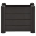 thumbnail image 3 of vidaXL Garden Raised Bed PP Anthracite 16.9"x16.9"x13.8", 3 of 4