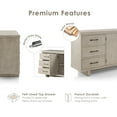 thumbnail image 5 of Furniture of America Foome Modern Farmhouse Sideboard with 3 Drawers and 2 Doors, Natural, 5 of 13