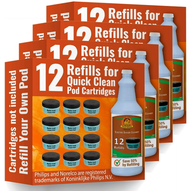 Philips Norelco Quick Clean, refill 48 pods from 4 Shaver Shebang Ultra