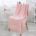 thumbnail image 2 of JML Pink Bath Towel Set of 8 Pieces - Cotton Blend Highly Absorbent Towels for Bathroom, 2 Soft Bath Towels, 2 Hand Towels, 4 Washcloths, 2 of 6