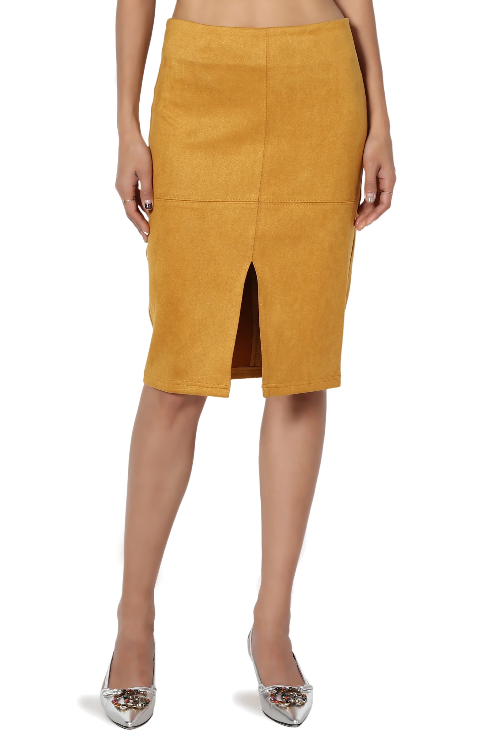 tan skirt knee length
