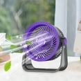 thumbnail image 3 of Small Desk Fan, Portable Electric Table Desktop Air Circulator Fans, Multi Functional High Wind Household Electric Fan With Air Circulation Desktop Small Light Sound Desktop Lighting Fan, 3 of 5