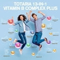 thumbnail image 5 of Totaria 13-in-1 Vitamin B Complex Plus Capsules, Supports Energy, Nerve Function, Skin & Immune Health, 120 Vegan Capsules, 5 of 11