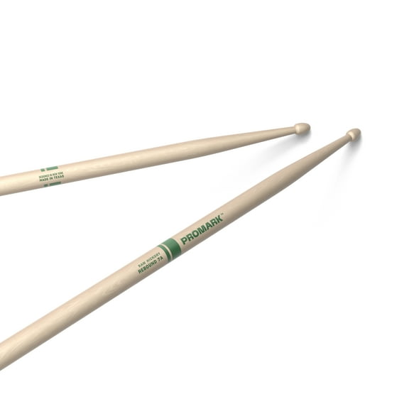 ProMark Rebound 7A Raw Hickory Drumsticks, Acorn Wood Tip
