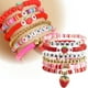thumbnail image 2 of Bohemio Pulsera Mujeres Cute Strawberry Beaded Pulsera Letra Beaded Stretch Pulsera Verano Playa Accesorios, 2 of 7
