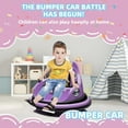 thumbnail image 7 of 12V Bumper Car for Kids, Bumper Car for Toddlers W/Remote Control, Electric Ride On Car with LED Lights & 360 Degree Spin, Bluetooth, Anti-Collision Padding 5-Point Safety Belt, 7 of 7