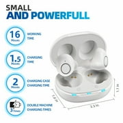 Jinghao Personal Sound Amplifier Product for Ears for Seniors Adults with Rechargeable Charging Box White