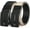 C-black/Khaki/Matte Black Buckle, variant on Men Nylon Reversible Ratchet Belt, Men Web Casual Work Belt for Jeans Pants with Automatic Slide Buckle