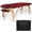 Burgundy, variant on Saloniture Professional Portable Folding Massage Table with Carrying Case - Pink