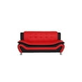thumbnail image 3 of Kingway Furniture Puma Faux Leather Living Room Sofa - Black/Red, 3 of 7