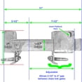 thumbnail image 5 of Jake Sales Brand - Chain Link Commercial Strong Arm Double Gate Latch - Latch for 1-5/8" thru 2" Gate Frames - One Latch, 5 of 6