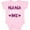 AD-Pink, variant on Inktastic My Nana Loves Me Hearts in Pink Plaid Boys or Girls Baby Bodysuit