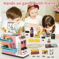 thumbnail image 2 of KOPPOP Kids Cash Register Toy Set (46PCS) - with Scanner, Calculator, Play Money, Pretend Food, Educational Toys for Ages 3+ (Pink), 2 of 7