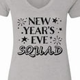 thumbnail image 4 of Inktastic New Year's Eve Squad with Stars in Black Women's V-Neck T-Shirt, 4 of 5