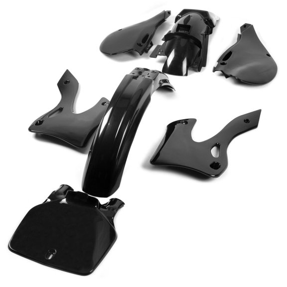 Kojem Black Plastic Kit For KAWASAKI KX125 KX250 1999 2000 2001 2002