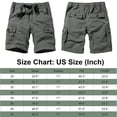thumbnail image 2 of TRGPSG Men's Camo Shorts with 6 Pockets Elastic Waist Cargo Shorts,Khaki Camo 34, 2 of 4