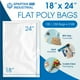 thumbnail image 2 of Bolsas plásticas de polietileno Spartan Industrial, 18 x 24 cm, 2 mil (100 unidades), 2 of 7