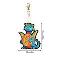 thumbnail image 4 of Llavero Artístico Con Dinosaurio Doble Cara 26 Letras Creativas, 4 of 9