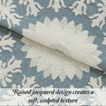 thumbnail image 6 of Superior 3-Pieces High-Durability Reversible Cotton Blend Bedspread Set, Queen, Cerulean Blue, 6 of 8