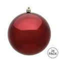 thumbnail image 3 of Vickerman 2.4" Burgundy Shiny Ball Ornament, 24 per Bag, 3 of 5