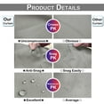 thumbnail image 6 of DONGPAI Blackout Outdoor Curtains Waterproof 52x96inch Windproof Curtain Grommet Top and Tab Bottom Drape for Patio, Cabana, Porch, Gazebo, Light Gray, 1 Panel, 6 of 7