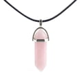 thumbnail image 2 of Colgante hexagonal de piedra natural, collar de pilar hexagonal con forma de bala y prisma hexagonal de cristal natural a la moda, 2 of 6