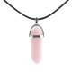 thumbnail image 4 of Colgante hexagonal de piedra natural, collar de pilar hexagonal con forma de bala y prisma hexagonal de cristal natural a la moda, 4 of 6