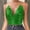 Army Green, variant on Women's Tennis Tanks Contemporary Beaded Tassel Sleeveless Backless Crop Top for Clubwear Everyday Style Purple One Size
