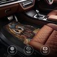 thumbnail image 4 of Wukai Quirky Owl With Glasses Print Car Foot Mat Set of 4 Pieces, Anti-Slip Neoprene Auto Floor Mats Carpet, Universal Fit Automotive Floor Foot Mats Set for SUV, Van, Trucks, 4 of 6