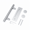 thumbnail image 6 of Stainless Steel Heavy Duty Sliding Barn Door Handle, Sliding Door Handle, Pull And Flush Hardware Set (Round), 6 of 7