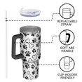 thumbnail image 4 of OBREWU Pet Paw Print and Bone Tumbler with Handle and Lid,Pet Paw Print and Bone 40oz Double Wall Vacuum Insulated Tumbler,Cups Gift for Women and Men, 4 of 7