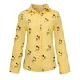 thumbnail image 4 of Pompotops T-shirt à Manches Longues Décontracté Imprimé Mode pour Femmes Blouse en Lin en Solde, 4 of 7