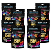 Teaza Herbal Energy Pouches Chewing Tobacco Alternative Nicotine Free Dip, Smokeless Alternative Snuff & Healthy Dip, Tropical Flavor (8 Pack) Mouthwatering Tropical Fruits Pineapple Mango Citrus